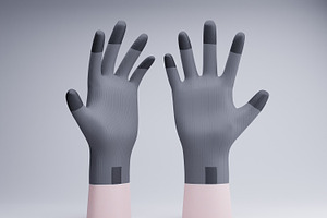 10 Bundle 3D Render Medical Gloves