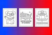 4th of July Coloring Pages, a Seasonal Illustration by Design Station (Thumbnail 3 of 4)