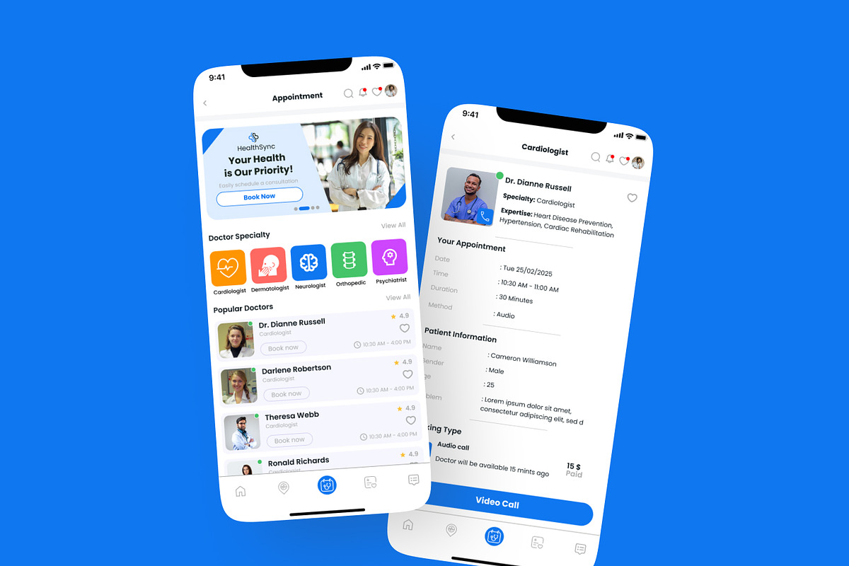 HealthSync App - Complete UI Kit, an UI Kit Template by UI Pixel (Photo 10 of 11)