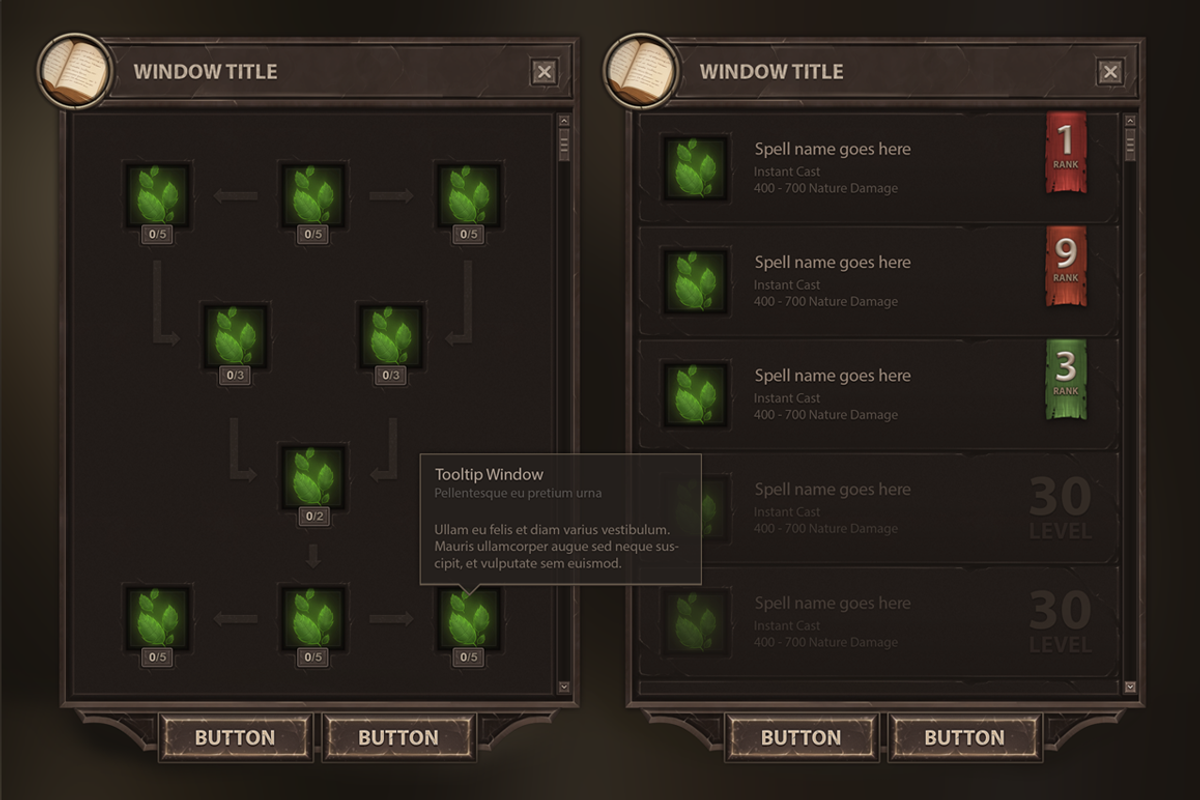 Burnblade UI, a Graphic by EvilSystem (Photo 5 of 11)