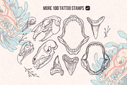 Procreate Stamps Bundle Tattoo, a Brush Add-On by InkPrintsTattoo (Thumbnail 5 of 10)