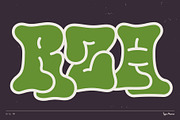 Drip TM – Bubble Graffiti Font, a Handwritten Font by Type Mania (Thumbnail 11 of 12)