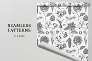 Winter Flowers Christmas Collection, a Seasonal Illustration by Yevheniia (Thumbnail 10 of 12)