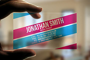 Transparent Plastic Business Card, a Business Card Template by artnook (Thumbnail 2 of 3)