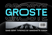 Groste - Sans Serif Typeface, a Sans Serif Font by MaikoHatta (Thumbnail 2 of 7)