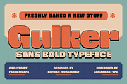 Gulker – Dynamic Display Font, a Sans Serif Font by Almarkhatype (Thumbnail 1 of 15)