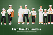 Muslim Ramadan 3D Character, an Object 3D Model by Lumina_ui_ux202 (Thumbnail 3 of 6)