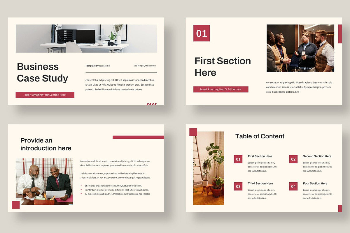 Business Case Study Presentation preview 6