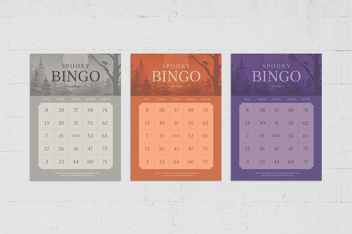 Halloween Bingo Card Template, a Card Template by BrandPacks (Photo 5 of 5)