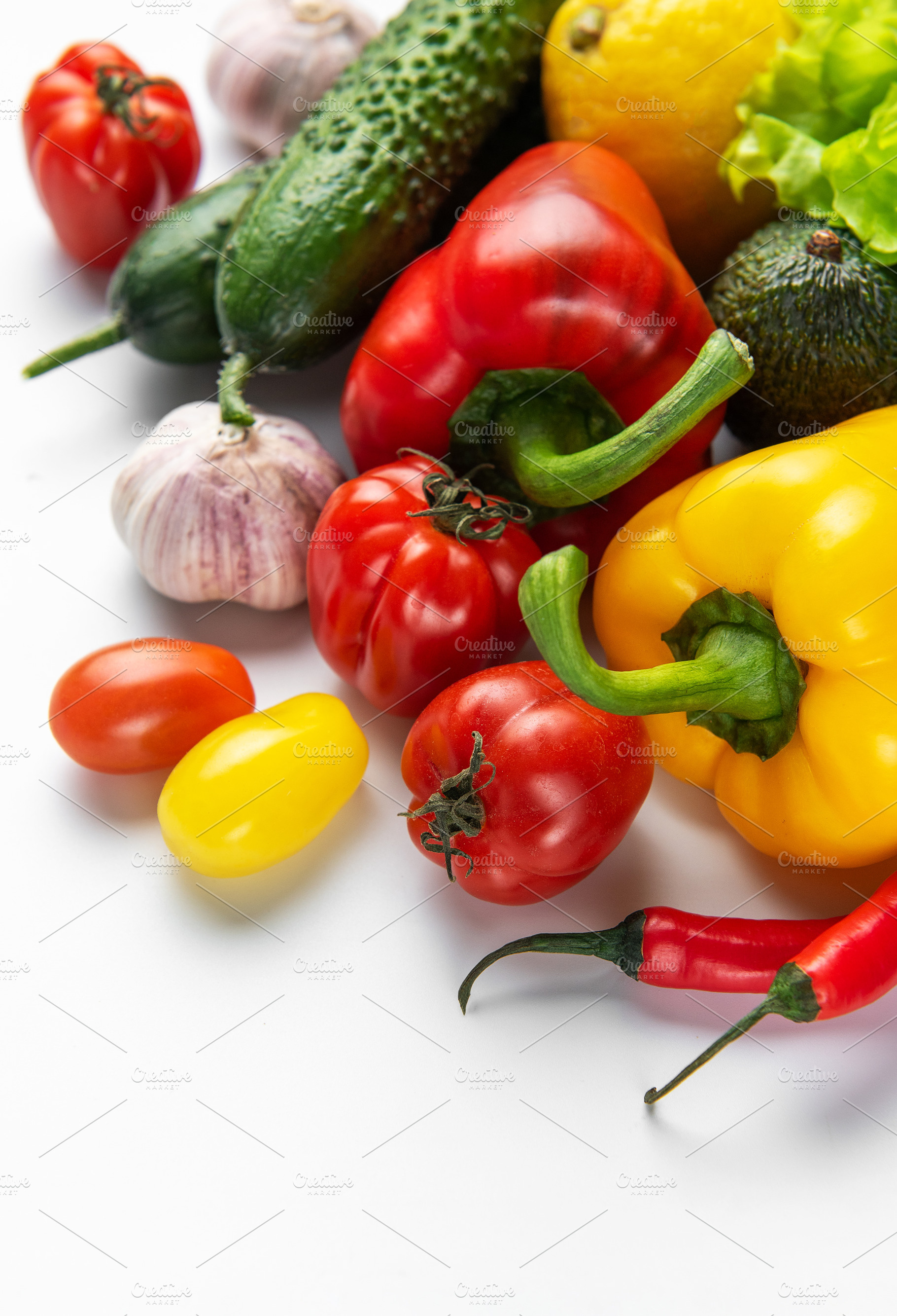 Fresh healthy vegetables for healthy eating and vegan diet, a Food & Drink Photo by Olena Rudo
