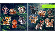 Velcro game. Digital album Jungle, a Brochure Template by MYAFKA (Thumbnail 3 of 11)
