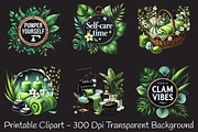 Spring spa day clipart, an Illustration by RobertsArt (Thumbnail 2 of 7)