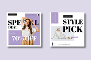 Fashion Social Media Post, a Social Media Template by MightyDesign (Thumbnail 1 of 7)