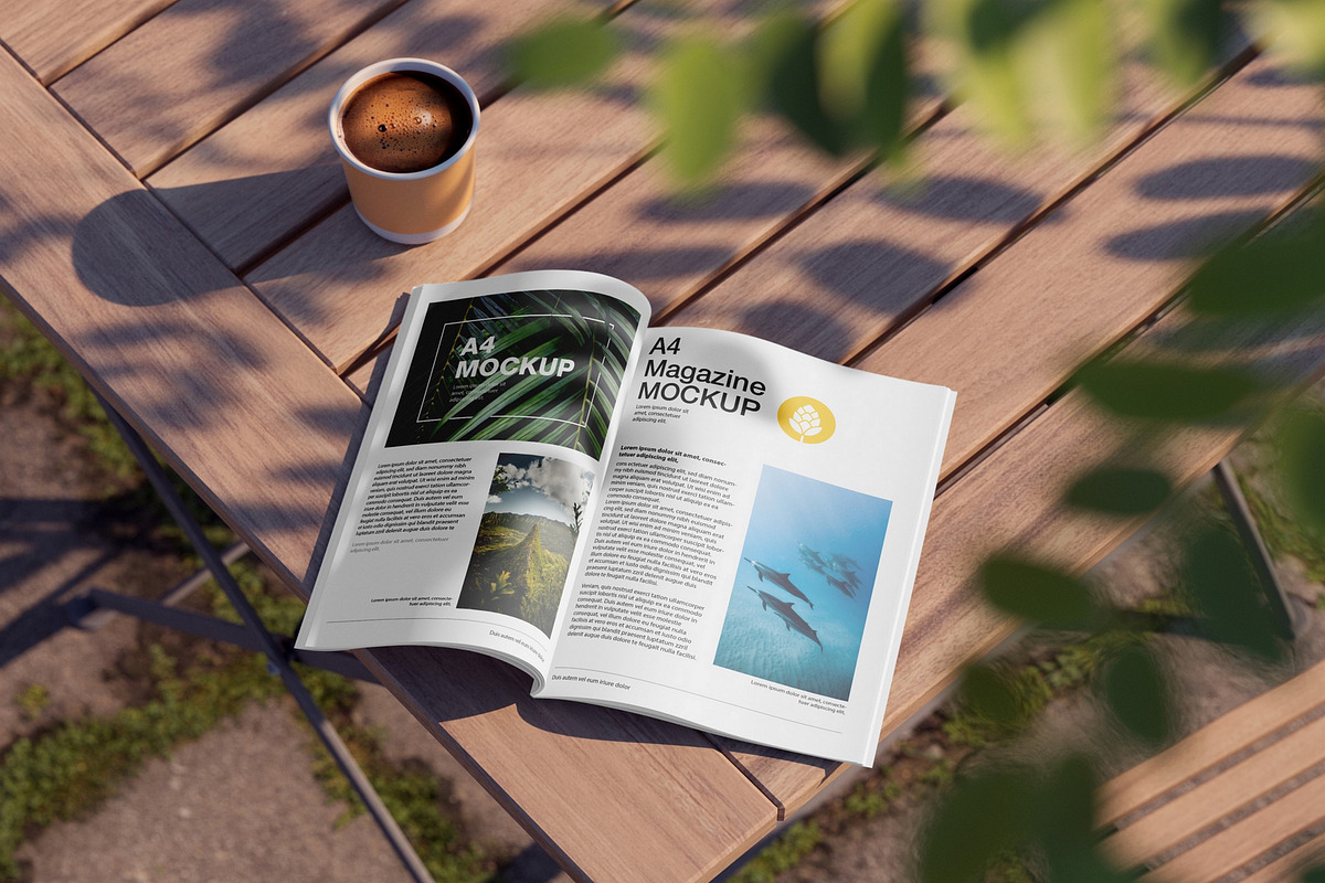 Matte Magazine Mockup, a Product Mockup by OneVectorStock