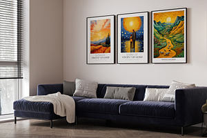 Art Poster Inspired by Van Gogh, a Decorative Illustration by Vibrand Studio