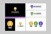 Set of Idea boost Logo designs, a Branding & Logo Template by Lucky Creative (Thumbnail 5 of 5)