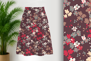 Fall Floral Seamless Pattern, a Pattern Graphic by Sharon Schwalbe