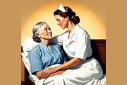 Nurse Art Midjourney Prompts, a Background Graphic by Design Laz (Thumbnail 2 of 7)