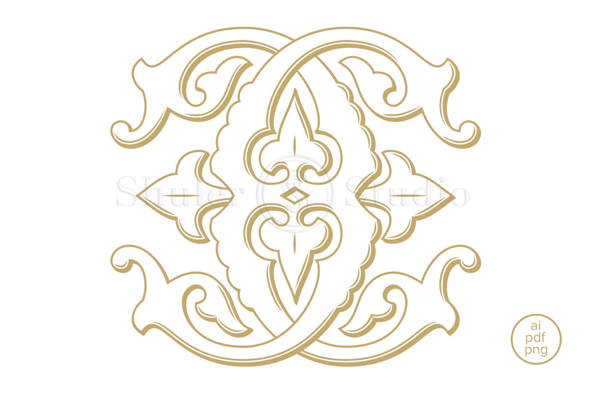 CC Monogram, an Illustration by Shuler Studio (Photo 2 of 6)