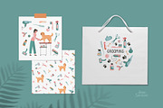 Dog grooming. Pet care, an Animal Illustration by Anna Summer (Thumbnail 4 of 6)