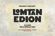 Lomtan Edion Bold Sans Serif Display