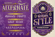 Valortha - Classic Victorian, a Serif Font by Burntilldead (Thumbnail 8 of 11)