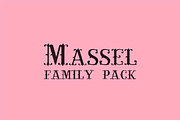 Massel Family Pack, a Serif Font by Intellecta Design