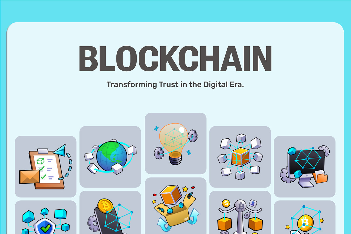 20 Blockchain Hand-Drawn Vector, an Object Graphic by SLAB! Design (Photo 3 of 4)