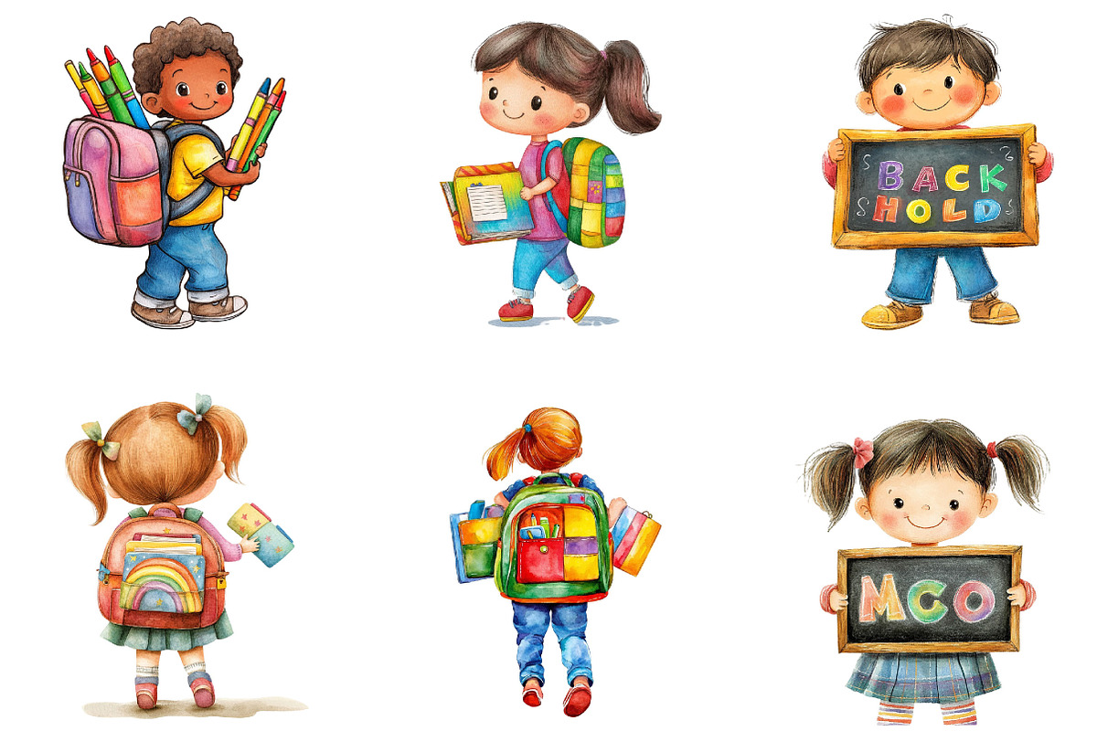 Back to School Clipart Black Teacher, a Seasonal Illustration by Designking (Photo 3 of 5)