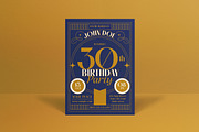 Art Deco 30th Birthday Invitation, an Invitation Template by graphicook (Thumbnail 1 of 3)