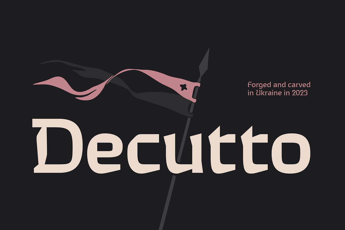 Decutto typeface, a Sans Serif Font by Michael Rafailyk (Photo 1 of 6)