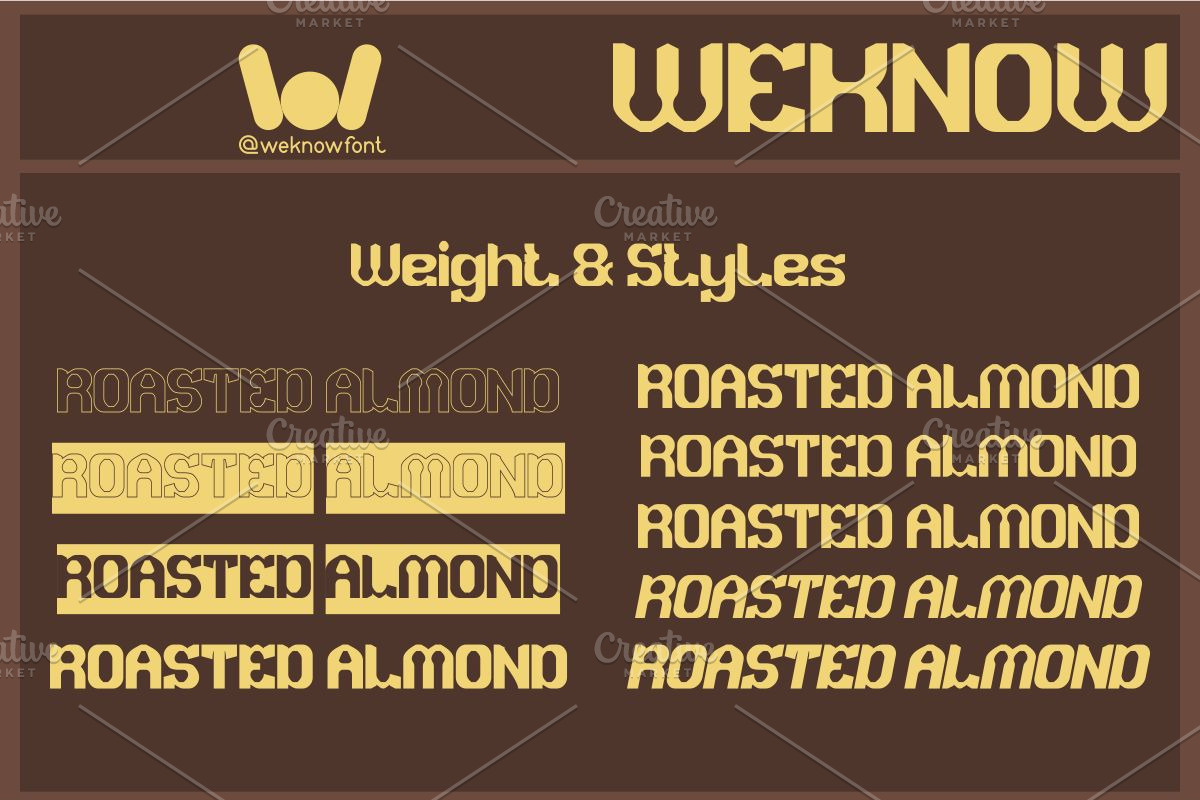 Rosted Almond font, a Font by weknow (Photo 7 of 8)