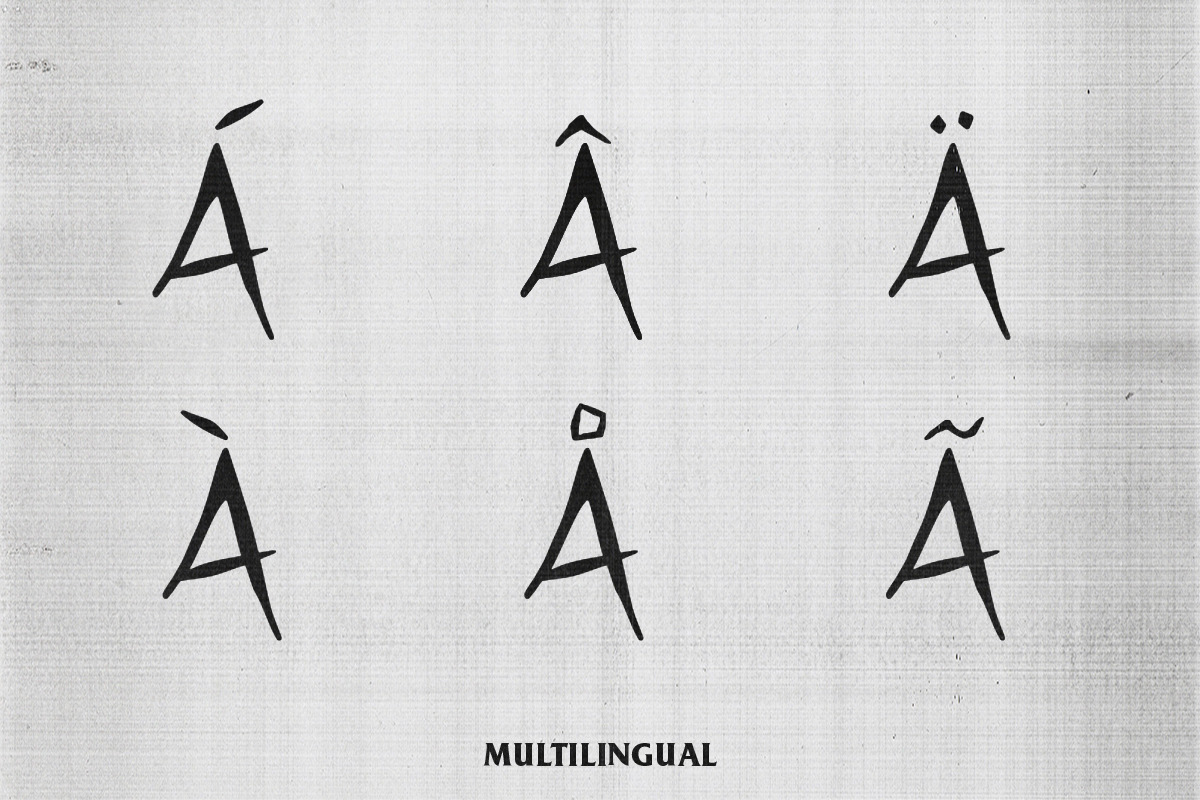 ÜBER — Punk Rock Display Font, a Sans Serif Font by Mikey Weeks (Photo 7 of 7)