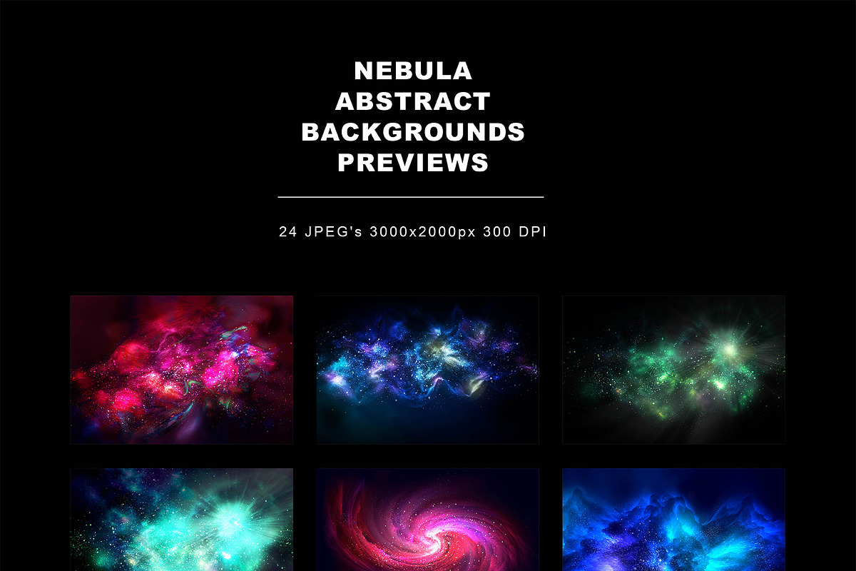 Abstract Nebula Backgrounds, a Background Graphic by Inartflow (Photo 2 of 18)