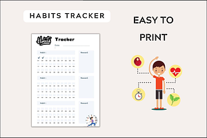 Printable Habits Tracker