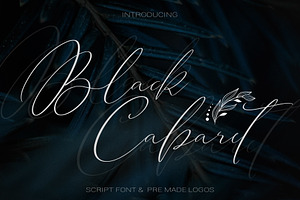 Black Cabaret Script Font & Logos