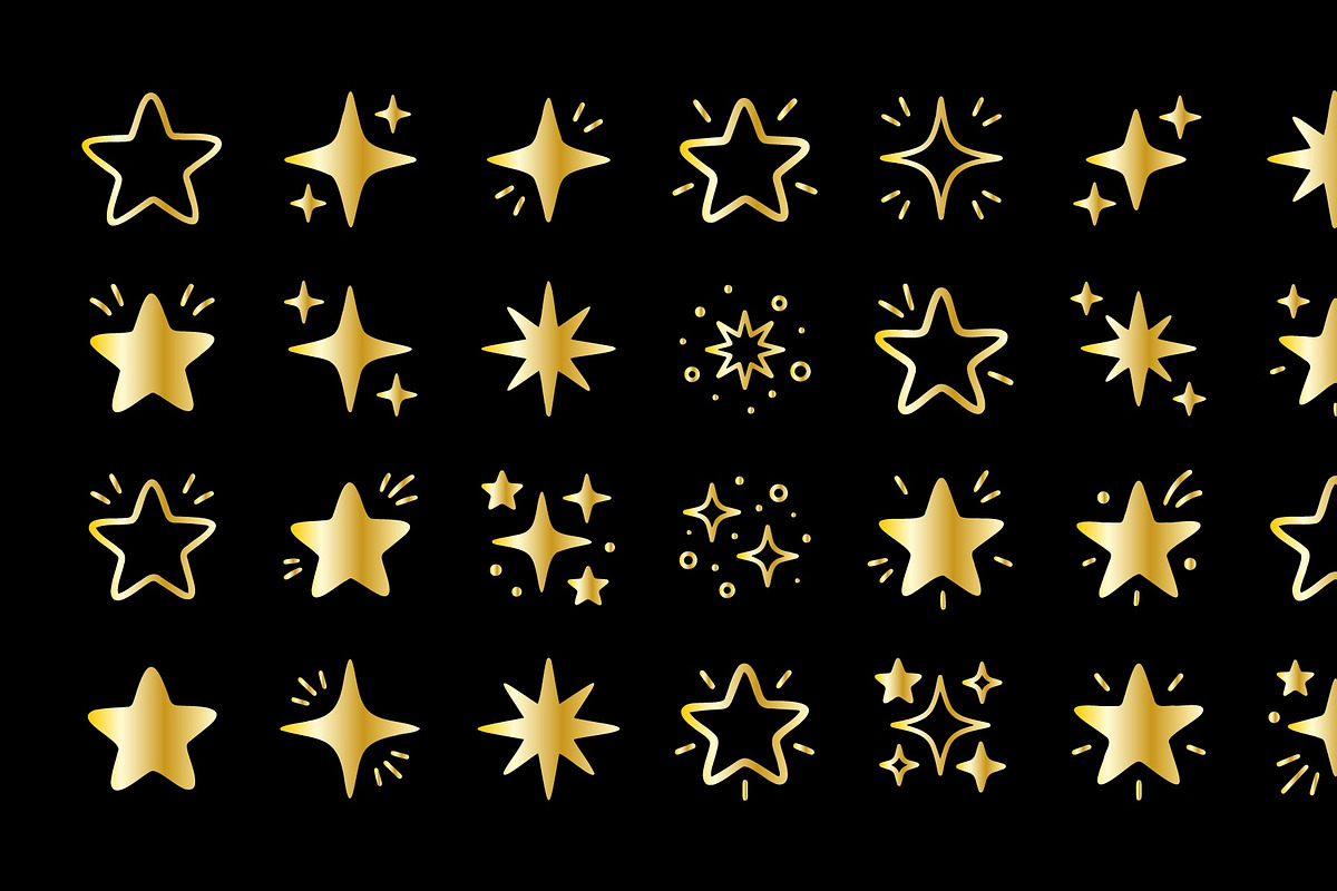 Hand Drawn Star and Sparkles Doodles, an Object Graphic by zahidhossainalif (Photo 4 of 13)