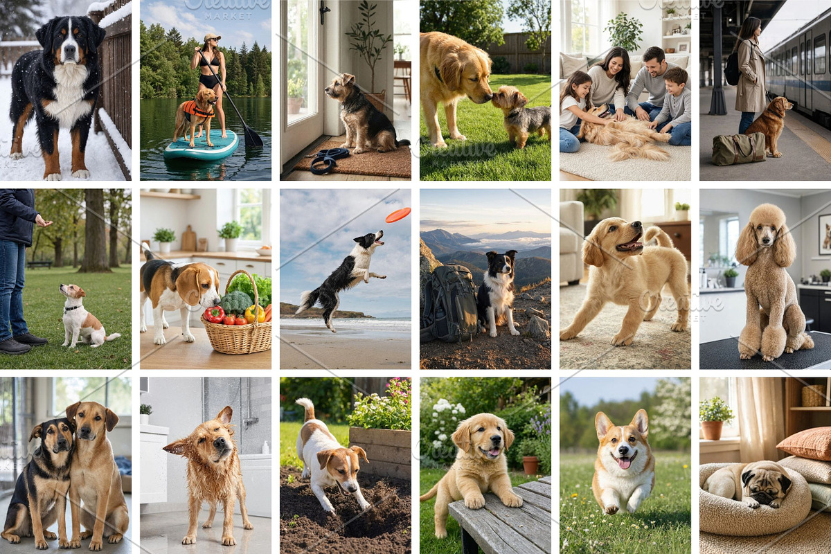 Dog Stock Photos Bundle, an Animal Photo by Selenique Studio (Photo 10 of 13)