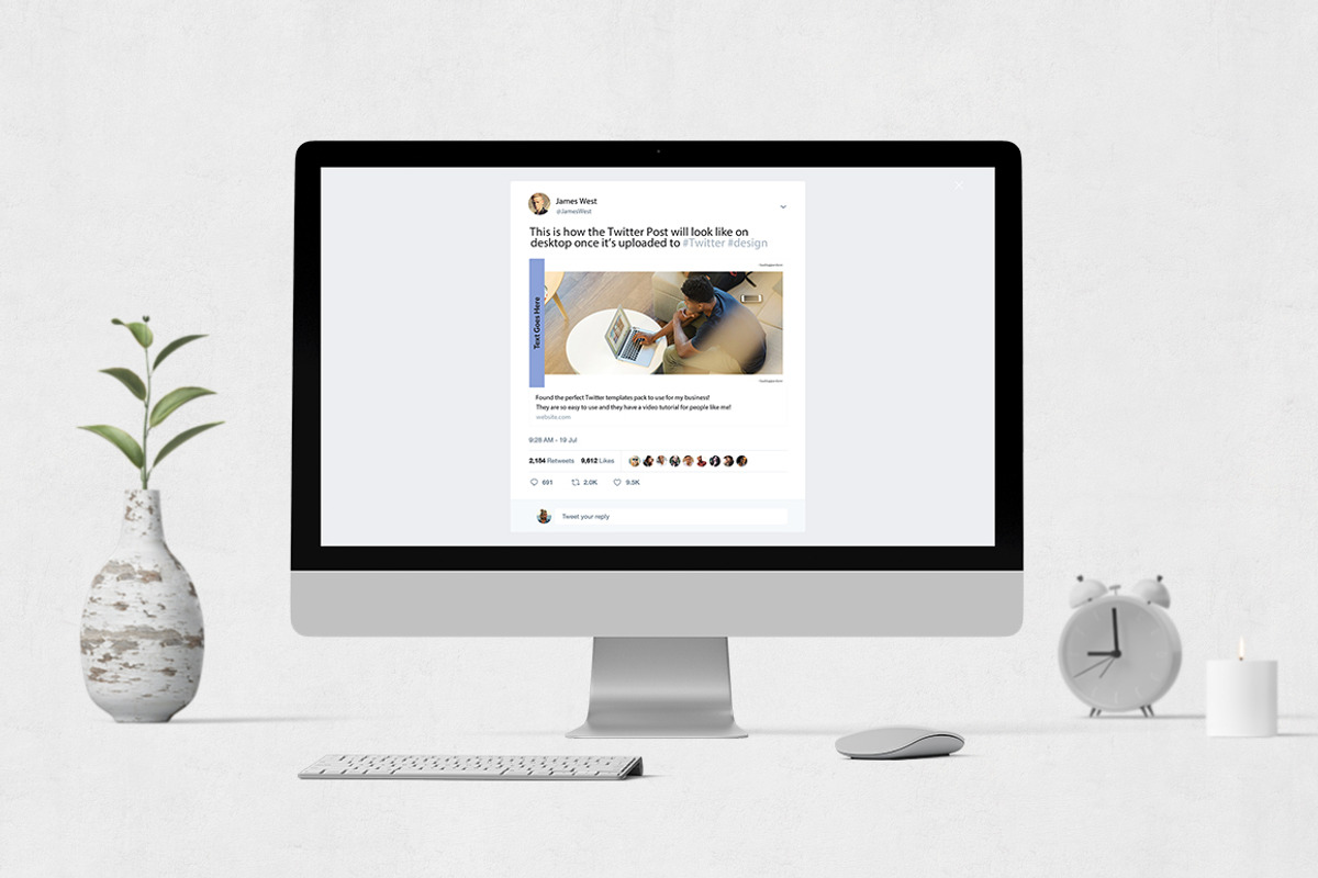 Boss Life Twitter Posts, a Social Media Template by Social Corner Graphics (Photo 4 of 7)