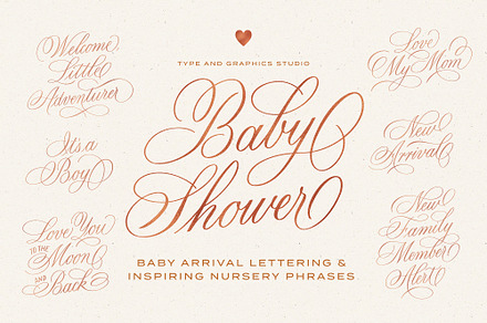 Baby Arrival Lettering