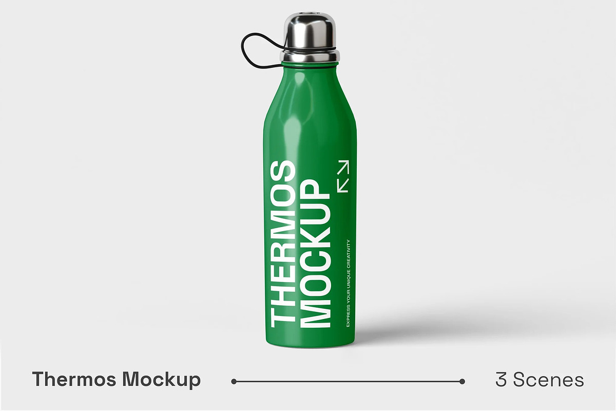 Thermos Mockup, a Merchandise Mockup by renderstockmarket (Photo 1 of 4)
