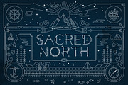 Sacred North Display Font + Extras, a Font by Jonas Stensgaard (Thumbnail 1 of 15)