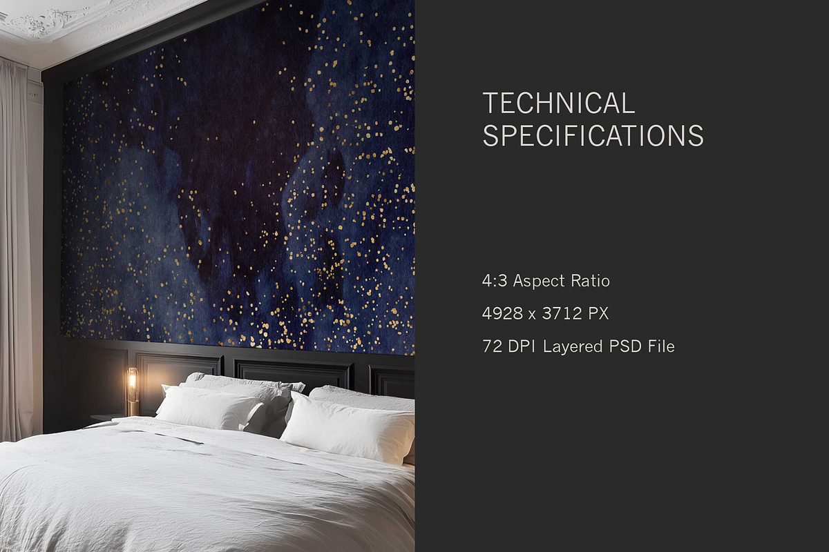 Paris Home | Bedroom No. 2 Mockup, a Household Mockup by Blixa 6 Studios (Photo 7 of 8)