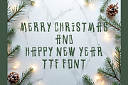 Merry Christmas TTF Font, a Handwritten Font by SketchArtStudio (Thumbnail 1 of 4)