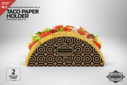 Paper Taco Holder Packaging Mockup, a Product Mockup by INCDesign (Thumbnail 1 of 8)