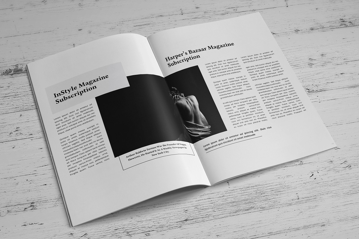 Magazine Indesign Template, a Magazine Template by SamiSimply7 (Photo 8 of 9)