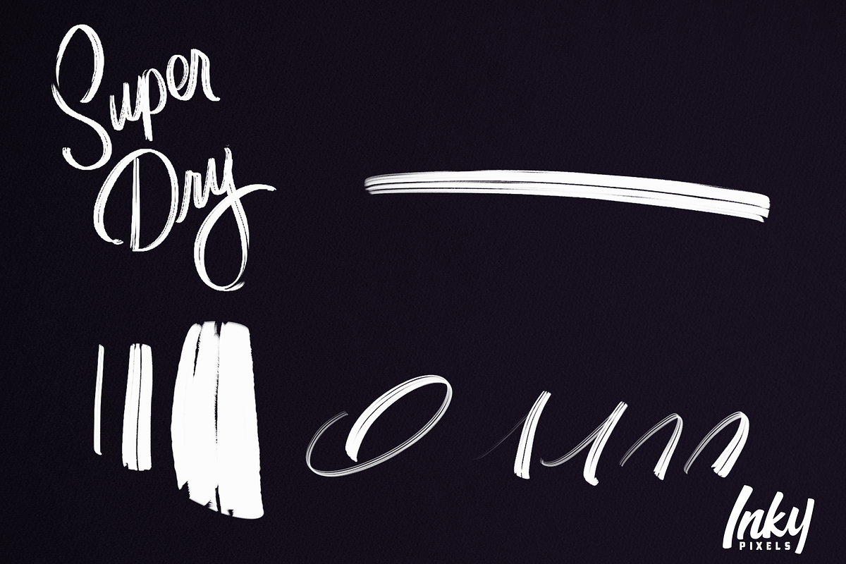 Inky Lettering Procreate Brushes, a Brush Add-On by Inky Pixels (Photo 9 of 10)