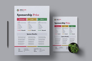Sponsorship Price Design Template, a Stationery Template by MightyDesign