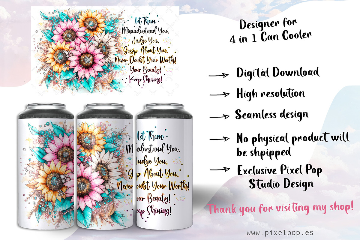 Let them 4 in 1 Can Cooler, a Graphic by TumblerArtDS (Photo 2 of 3)
