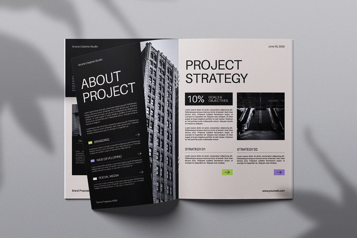 Brand Proposal Magazine, a Magazine Template by Portocraft